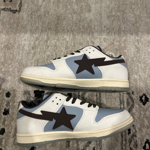 Indigo Studios Apestation Sneakers Men\'s Size 11 Gray/ Blue Bapesta/ Travis main image 3